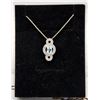 Image 1 : NEW .925 STERLING SILVER PAGM AQUAMARINE PENDANT +