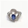 Image 1 : S133-147 SILVER SAPPHIRE RING SIZE 5