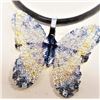 Image 1 : S133-134 SILVER NATURAL LEAF 18" NECKLACE