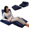 NEW ALLSETTHEALTH 4PC WEDGE PILLOW BLUE