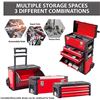 Image 1 : NEW RED METAL STACKABLE ( AND SEPERATES ) TOOLBOX
