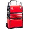 Image 2 : NEW RED METAL STACKABLE ( AND SEPERATES ) TOOLBOX