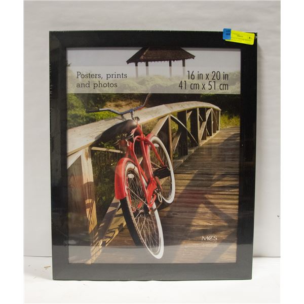 3 NEW 16 X 20 PICTURE FRAMES WITH BLACK FRAME 3 new 16 x 20 picture frames with black frame