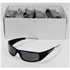 6 PAIRS OF BLACK AND CHROME ITALIAN SUNGLASSES