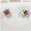 Image 1 : 14K WHITE GOLD DIAMOND(0.42CT,SI2-I2,J-K) EARRINGS