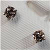 Image 2 : 14K WHITE GOLD DIAMOND(0.4CT,I1-I3,H-I)  EARRINGS