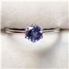 Image 1 : 10K WHITE GOLD TANZANITE(0.7CT)  RING (~SIZE 6