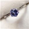 Image 3 : 10K WHITE GOLD TANZANITE(0.7CT)  RING (~SIZE 6