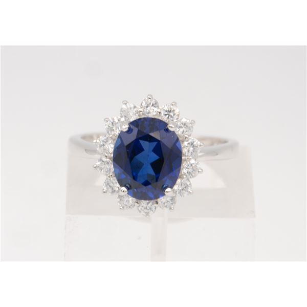 SOLID STERLING SILVER SAPPHIRE