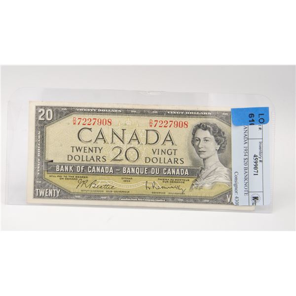 CANADA 1954 $20 BANKNOTE