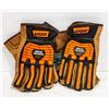 Image 1 : TWO PAIRS LEATHER SHOCK TROOPER XL GLOVES