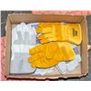 Image 1 : 4 PAIRS LEATHER WORK GLOVES