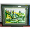 Image 1 : LARGE FRAMED PAINTING - CHRISTOPHER LUCAS