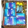 Image 1 : BOX OF NEW RAGS AND GLASS CLEANER