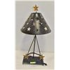 BLACK & GOLD METAL STAR LAMP