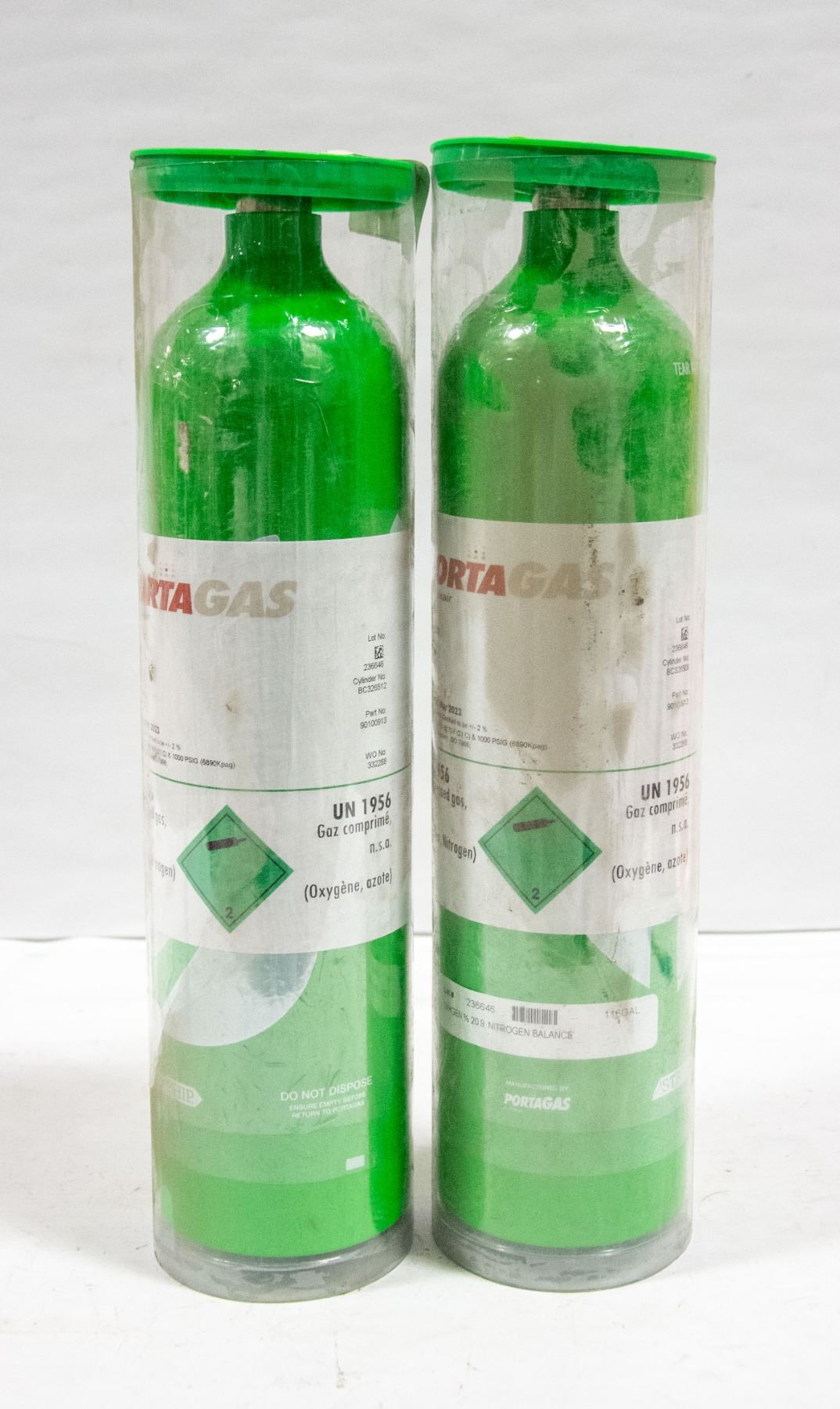 Portegas 2 BOTTLES OF PORTAGAS 116L PER BOTTLE OF OXYGEN