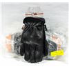 Image 1 : LOT OF 12 NEW SIZE L DEER SKIN WORK GLOVES ( BLACK