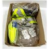 Image 1 : BOX OF SAFETY GEAR / ITEMS