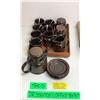 Image 1 : Royal Doulton - Hero's office tea set - includes teapot / creamer / cups / saucers / teaspoons etc