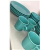 Image 2 : TMC - S1 - fiesta ware USA dish set - includes 5 plates / 6 bowls & 6 cups