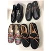 Image 2 : Group of 4 shoes - 2 loafers / slippers & All Saints leather loafers