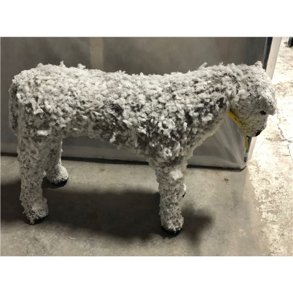 Group of 2 stuffed sheep - approx 30" x 28" height