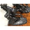 Image 2 : Group of 2 horseman bronze statues (approx 19" height)