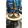 Image 2 : Group of 2 wicker round wooden dining tables