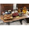 Image 2 : Group of vintage set dec - includes 6 vintage alarm clocks / glass jars / wooden chest / pendelfin b