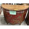 Image 1 : Red antique dresser (approx 44" x 22" x 34 1/2" height)