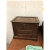 Image 2 : Group of 3 - includes mahogany antique desk (approx 42" x 21" x 30" height) w/ chest box & small che