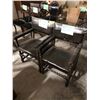 Image 1 : Group of 2 door style leather dining chair