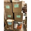 Image 2 : Pallet of misc set dec - includes sconces / shower curtains / fireplace mantles / frames gift boxes 