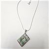 Image 2 : Silver Jade 16" Necklace, Suggested Retail Value $200