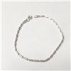 Image 2 : Silver 7.5" Bracelet, Suggested Retail Value $40
