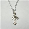 Image 1 : Silver Cross 7.5" Bracelet, Suggested Retail Value $50