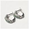 Image 2 : 10K White Gold Cz 1.8G Earrings, Suggested Retail Value $1000
