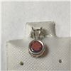 Image 1 : Silver Garnet Pendant, Made in Canada, Suggested Retail Value $60