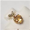 Image 2 : 10K Yellow Gold Citrine(0.62ct) Pendant, Made in Canada, Suggested Retail Value $160