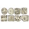 Image 1 : Ancient India: Imperial Magadhan silver punch-marked karshapana coins (4), 3rd century BC.