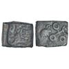 Image 1 : Ancient India: Ancient Malwa, Ujjain/Mandasor region - copper coin of 'Shrivatsa' type, 3.11g.