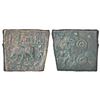 Image 1 : Ancient India: South Vidarbha, copper coin of King Sebaka, 'elephant' type, 10.36g.