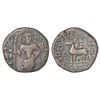 Image 1 : Ancient India: Yaudheyas or Kunindas, copper coin, in name of 'Chitreshwara', PAIC 1646, 16.79g.