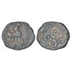 Image 1 : Ancient India: Satavahanas - 'lion' type lead coin, Paithan/Bhokardan region, Siri Satakani, 2.88g.