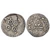 Image 1 : Ancient India: Satavahanas - silver drachm of Gotamiputa Siri Satakani, counterstruck, 2.34g.