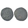 Image 1 : Ancient India: Banavasi - alloyed copper coin of Buddhananda Satakani, unlisted in MCSI/PAIC, 1.21g.