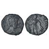 Image 1 : Ancient India: Kushans - copper coin of Kujula Kadphises, later imitative issue, 2.76g.