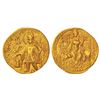 Image 1 : Ancient India: Kushans - gold dinar of Vasishka (c.249-265 AD), Goebl 557, 7.69g.