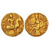 Image 1 : Ancient India: Gupta Empire - gold dinar of Chandra Gupta II, 'Horseman' type, 7.73g.