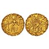 Image 1 : Ancient India: Pre-Islamic Bengal-Samatata region, gold dinar of Sridharana Rata, 5.70g.